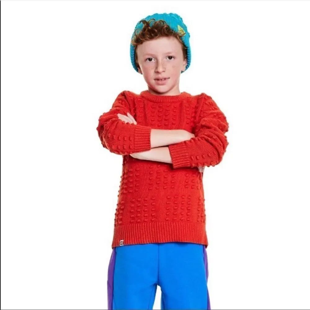 LEGO Collection x Target Kids Red Textured Sweater Size XL - Picture 2 of 6